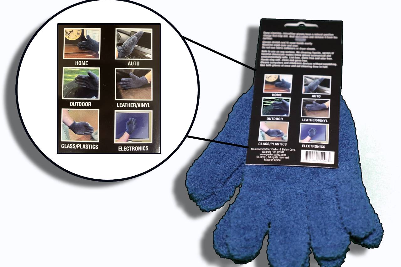  PARKER & BAILEY Microfiber Dust Gloves - Reusable